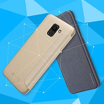 Handy schützen, Nillkin Fall für Samsung Galaxy J6 / J4 Flip/matt Vollkörpergehäuse Volltonfarbe hartes PU-Leder für J7 Duo /