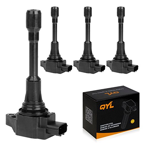 Qyl pack of 4 ignition coil for nissan altima sentra cu…