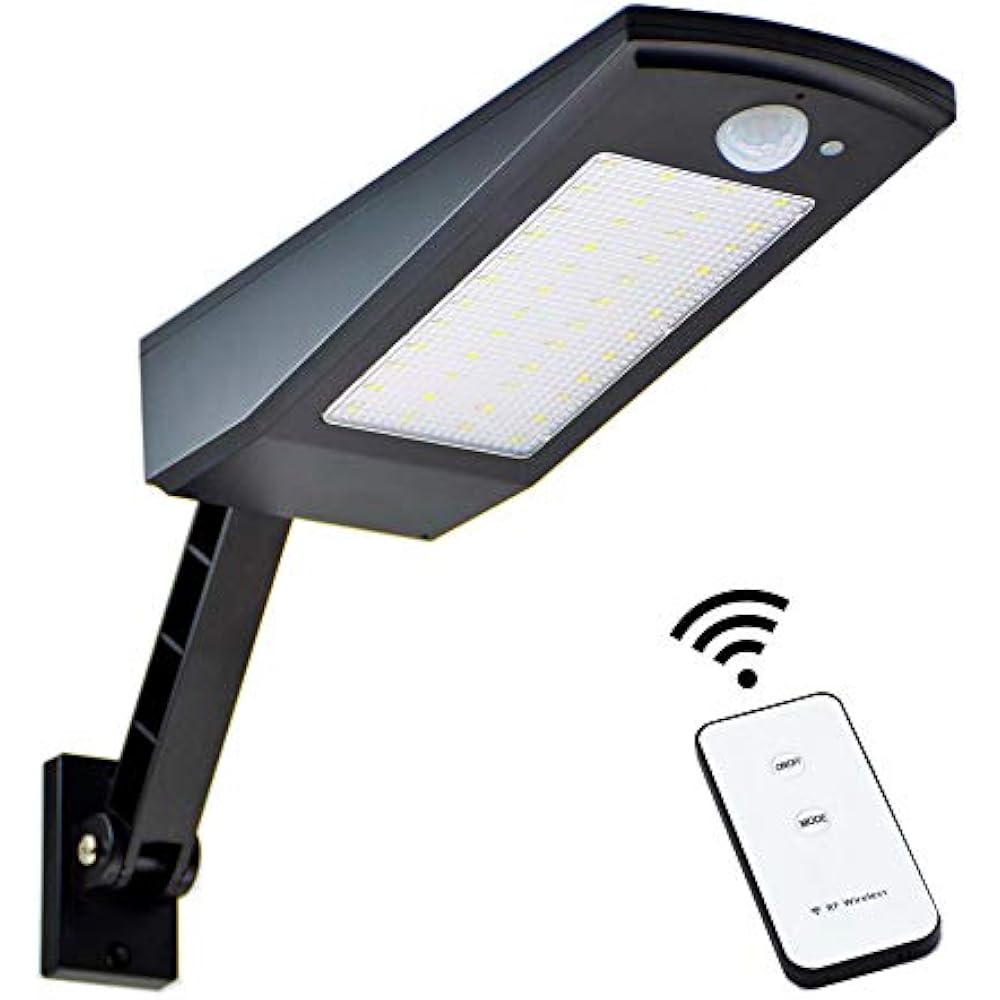 Solar Motion Sensor Light Outdoor With Remote Control ...