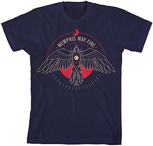 Memphis May Fire Men's Avian T-shirt X-Large Navy