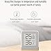 MiaoMiaoCe Digital Hygrometer Thermometer Indoor, Humidity Monitor with Temperature Gauge Humidity Meter, E-Ink Screen Multifunctional Hygrometer for Baby, Kids, Home, Car, Office, etc.