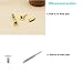 yueton 3 Pair Men Unisex Stainless Steel Piercing Cross Screws Ear Stud Earrings