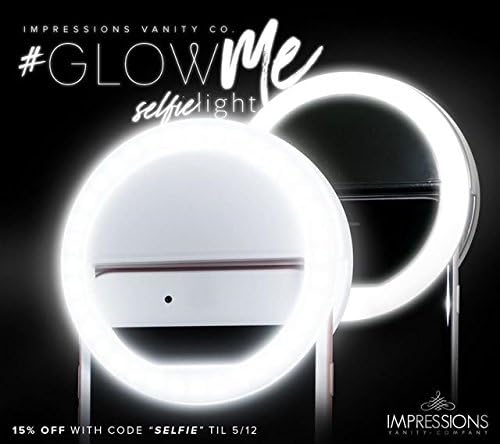 Amazon Com Glowme Led Selfie Ring Light By Impressions Vanity Co White