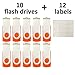 10 X Enfain 16GB Bulk USB Flash Drive Jump Zip Memory Stick 2.0 Orange, Affordable Solutions for Promotional Giveaways, Corporate Gifts, Catalogs, Software Distribution, Direct Mail Campaigns, Music