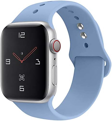 YOUKEX Sport Band Compatible with Watch 38mm 40mm 42mm 44mm,Soft Silicone Strap Replacement Wristbands Compatible with Watch Sport Series 4 Series 3 Series 2 Series 1 Edition