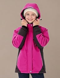 MoFiz Girls Ski Jacket Waterproof Fleece Lined