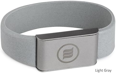 memonizerBODY EMF Protection Wrist Band from Memon of Germany (Medium, Light Gray)
