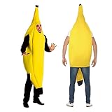 2win2buy Costume Banana Suit Lightweight Halloween Adult Banana Funny Suit