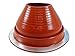 Dektite #6 Red Silicone Metal Roof Pipe Flashing, High Temp, Round Base, Pipe OD 5