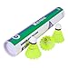 KEVENZ 12-Pack Advanced Nylon Feather Shuttlecocks,77 Grains-High Speed Badminton Balls (Yellow,Nylon) primary