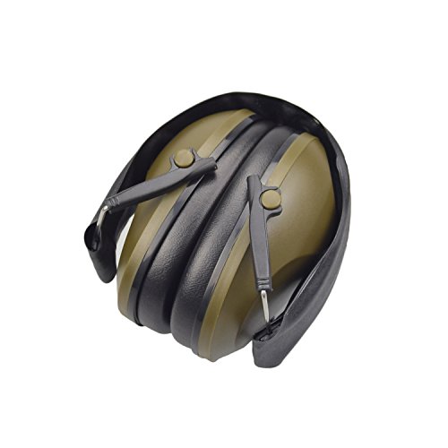X-Aegis Noise Cancelling Earmuffs Safety Hearing Protection Headphones for Hunting Shooting NRR 21dB, Amry Green