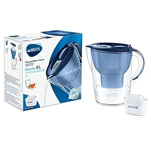 BRITA Carafe filtrante Marella XL bleue – 1 filtre MAXTRA+ inclus