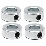 (4-Pack) Zinc Plated Carbon Steel 5/8” Bore Shaft