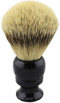 VIGSHAVING 24mm Knot Resin Black Handle Silvertip Badger Hair Shaving Brush
