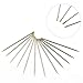 PZRT 12pcs Self Threading Needles Household Sewing Accessories DIY Tools Double Hole Easy to Thread Handmade Needle for Elderly Blind
