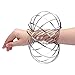 Flow Rings Kinetic Sculpture Spring Toy, XYIYI Multi Sensory Interactive 3D Shaped Magic Ring for Adults and Kids (Silver)