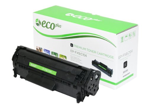 ECOPLUS REMAN TONER CANON FX9, Black, 2K Yield