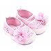 M2cbridge Baby Infant Soft Sole Floral Lace Crib Shoes Pre-Walker Sandals (6-12 months, Crochet Knit)