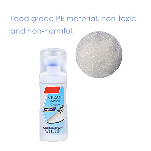 Smartcoco 100ml White Shoes Cleaner Polish Cleaning Tool Household Daily Disinfectant - Magical Refreshed White Cleaner for White Sneakers, Leather Shoes - Thumbnail 4