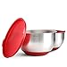 Stainless Steel Mixing Bowls with Lids & Non-Skid Rubber Grip Bottoms Set of 3. By: Blümwares