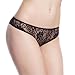 ForestKing Women's Sexy Panties Open Crotch Panties Lace Sexy Underwear Black M