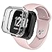 Kmasic Sport Band with Case Compatible Versa, Soft Silicone Strap Quick Release Replacement Wristband Versa Smart Fitness Watch Men Women