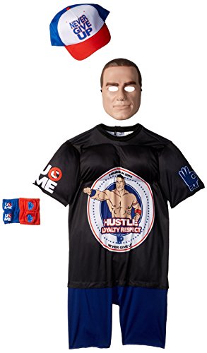 John Cena Classic Muscle WWE Costume, Black, Small (4-6)