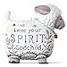 Hallmark Keepsake Christmas Ornament 2019 Year Dated Love Your Spirit, Godchild Lamb, New Baby Baptism Gift Porcelain,