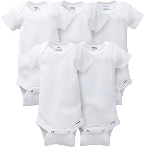 Childrenswear Baby Girls 5 Pack Variety Onesies Undershirt Bodysuits, White, 0-3 Months