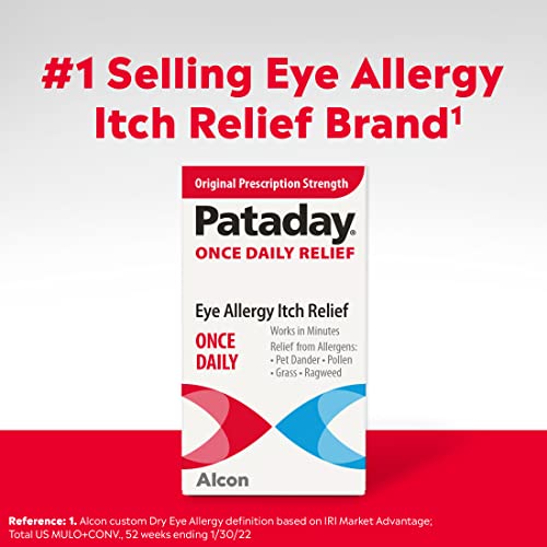 Pataday Once Daily Relief Allergy Eye Drops By Alcon, For Eye Allergy