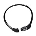 Sanwo Security Bike Lock Resettable Combination Cable Lock for Bicycle, 2 Feet Length and 1/2 Inch Diameter（black）thumb 4