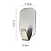 mxtechnic Self Adhesive Hook Stick on Wall 304 Stainless Steel Polished Hanging Clothes Coat Hat Hooks and Strong Heavy Duty Metal Super Power Hooks Storage Organizer (10 Pack) (Hooks-10)