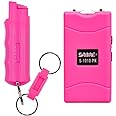 SABRE Pepper Spray And 2-in-1 Stun Gun and Flashlight, 25 Bursts of Max Strength OC Spray, Intuitive Finger Grip, 0.54 fl oz, Painful 1.160 µC Charge, 120 Lumens, Rechargeable, Safety Switch, Holster