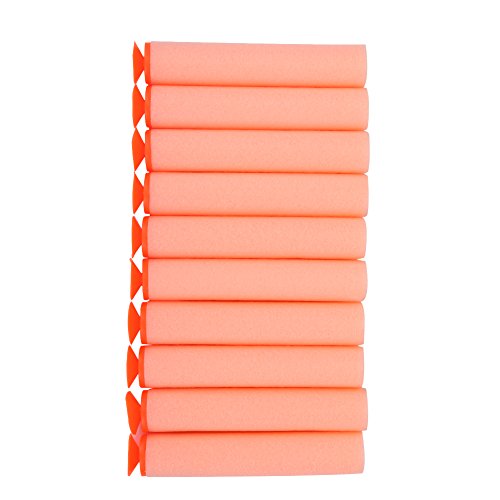 100Pcs 10 Colors Refill Bullets Darts EVA Foam for N-Strike Elite Kid Toy Gun Rifle Blasters Darts (Pink)