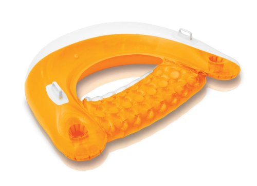 Intex Sit 'N Float Inflatable Colorful Floating Loungers, 8 Pack (Colors Vary)