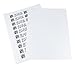 ChromaLabel 1 x 3 Inch Printable Labels, Office Label & Stickers Compatible with Laser and Inkjet Printers - 25 Label Sheets, 500 Labels for Printer, White