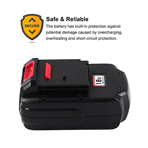 2Pack 18V 3.6Ah Replacement Battery for Porter Cable PC18B PCC489N PCMVC PCXMVC Cordless Tools