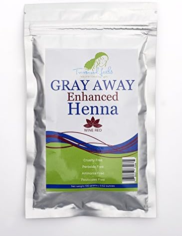 Treasured Locks Gray Away Enhanced Henna- Wine Red
