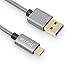 USB C Cable, aLLreLi 3.3ft USB-C to USB A 3.0 Charger for Apple New MacBook 12 inch, Nexus 6P / 5X, Oneplus 3/2, Chromebook Pixel, Asus Zen AiO, Samsung S8 - Grey