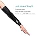 Arm Sleeves, Aegend Arm Sleeves UV Sun Protection Anti-slip for Men Women Youth Arm Warmers for Cycling Hiking Golf Basketball Driving Outdoor Sport Tattoo Cover Elbow Sleeve - 1 Pair, Black, 3 Sizes