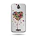 HTC Desire 510 Case, CoverOn Ultra Slim Matte Hard Case for HTC Desire 510 (2014) - Butterfly Heart