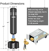 Dripex Free Standing Punch Bag with Gloves 69 inch Heavy Duty Home Gym view 7