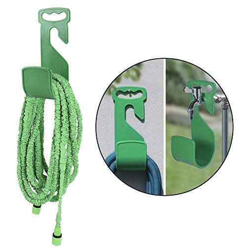 JISETY Hanger Abs Portable Home Storage Durable Hose Holder Rack Flexible Garden Hook Green Wall Mounted Expandable