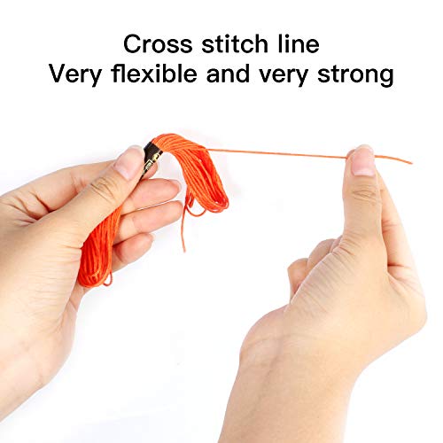 Laojbaba Rainbow Color Embroidery Floss 100 skeins, Cross Stitch Thread,Bracelets Floss, Crafts Floss,Stitch Threads - Thumbnail 3