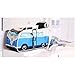 The Monster Factory VW Volkswagen T1 Camper Van Toiletry Wash Bag - Blue - Multiple Color Options Available