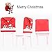 YOUDirect Xmas Chair Cap Sets of 4 PCS Santa Claus Cap Chair Cover Snowman Red Hat Chair Back Covers Non Woven Chair Back Cover Sets for Christmas Banquet Decorations 4 Pack