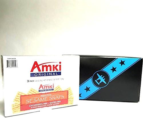 36 pack Amki Original Sesame Snaps Snack in a Bomber Gift Box