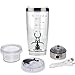 Protein Shaker Bottle,Rechargeable 16oz Vortex Mixer for Protein Mixes,Stainless Steel Electric Protein Shake Cup,Portable High-Torque Tornado Shaker,Automatic Stirring Blender for Powder (20oz)
