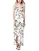 Vessos Women's Summer Boho Button Up Split Floral Print Long Maxi Bohemian Dress