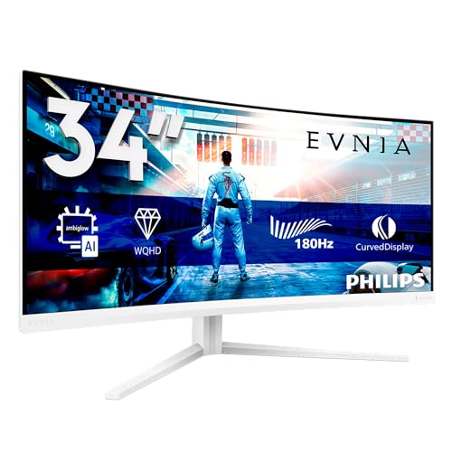 Philips Evnia 34M2C5501A - 34 inch Wqhd Curved Gaming Monitor - Sold and Despatched by Discount-Direct